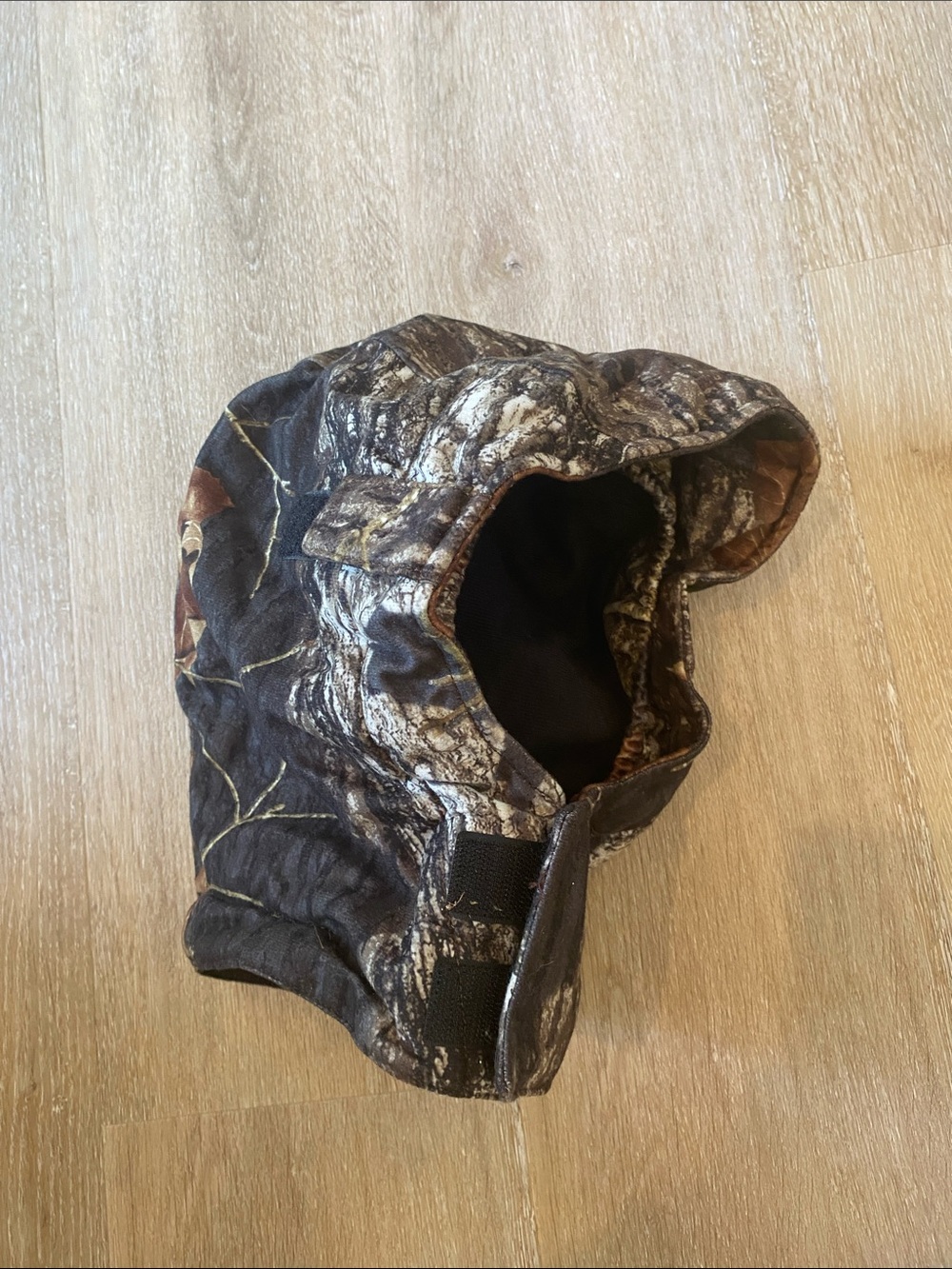 Youth Camouflage Hunting Balaclava Hood Brown/Green Camo Insulated Warm